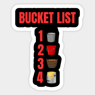 Bucket List Sticker